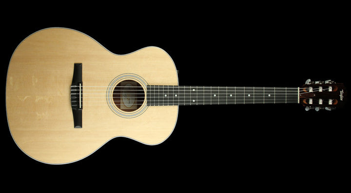 Used Taylor 214e-N Nylon String Grand Auditorium Acoustic Guitar Natural