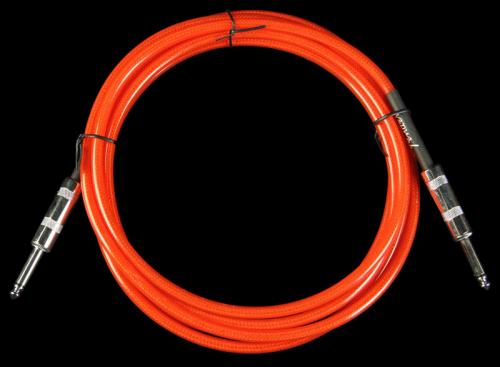 Fender California Clear Candy Apple Red Instrument Cable (10 Foot)