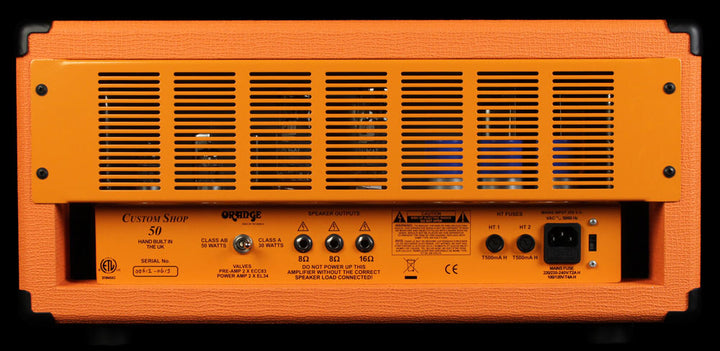 Used Orange Custom Shop 50 Guitar Amplifier