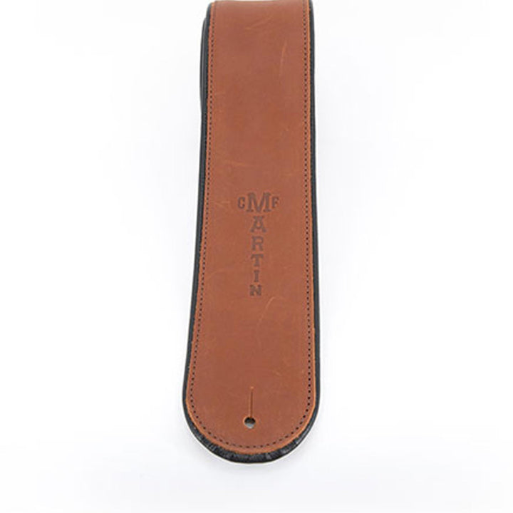 Martin Rolled Leather Guitar Strap (Brown)