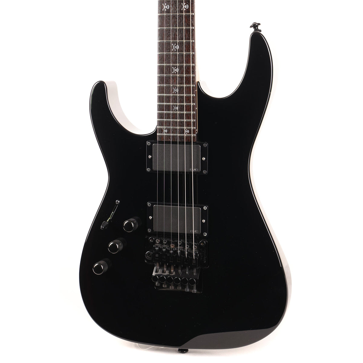 ESP KH-2 Kirk Hammett Signature Left-Handed Black Used — 7