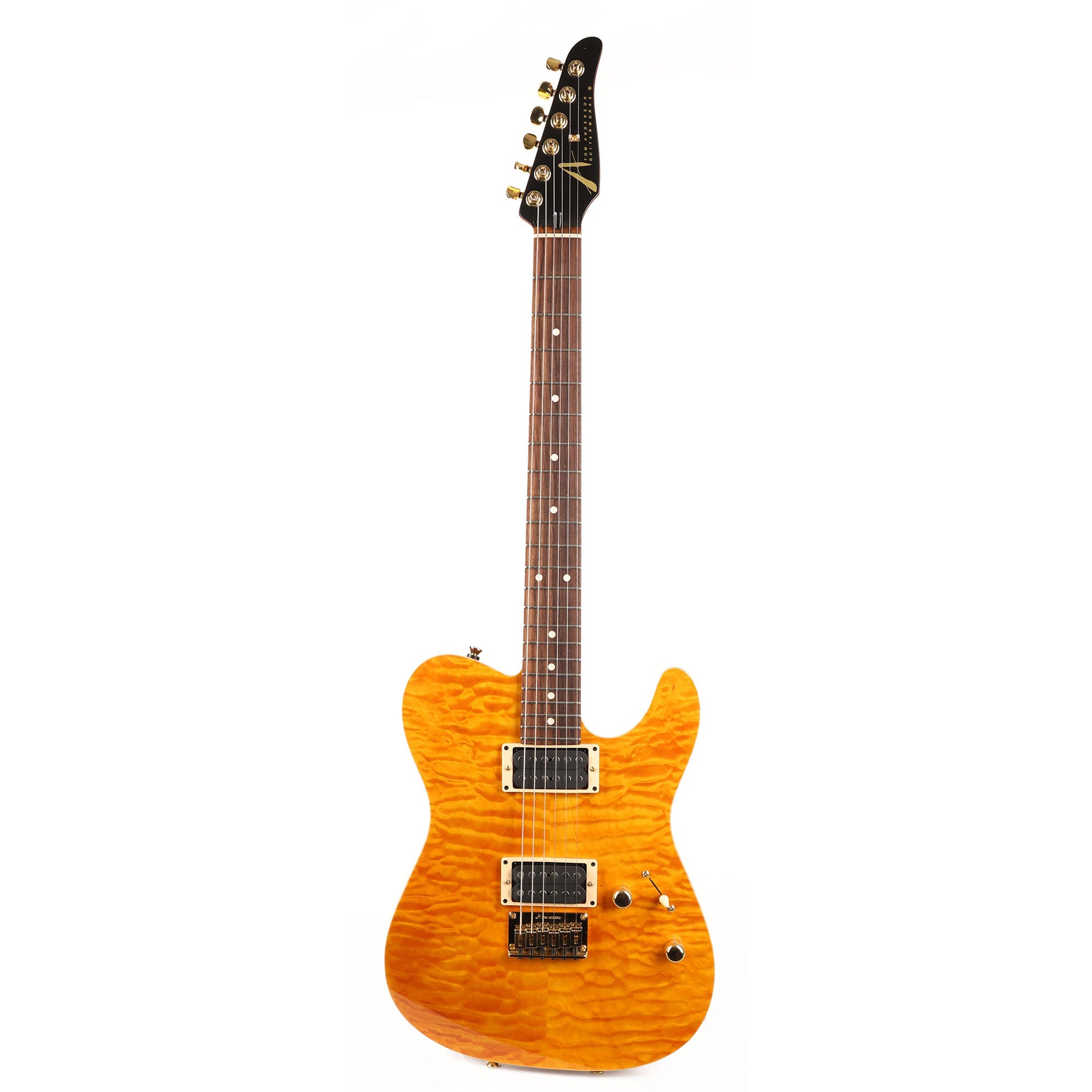 Tom Anderson Hollow Cobra Transluscent Amber 1995 | The Music Zoo Tom Anderson Hollow Cobra Transluscent Amber 1995 | The Music Zoo