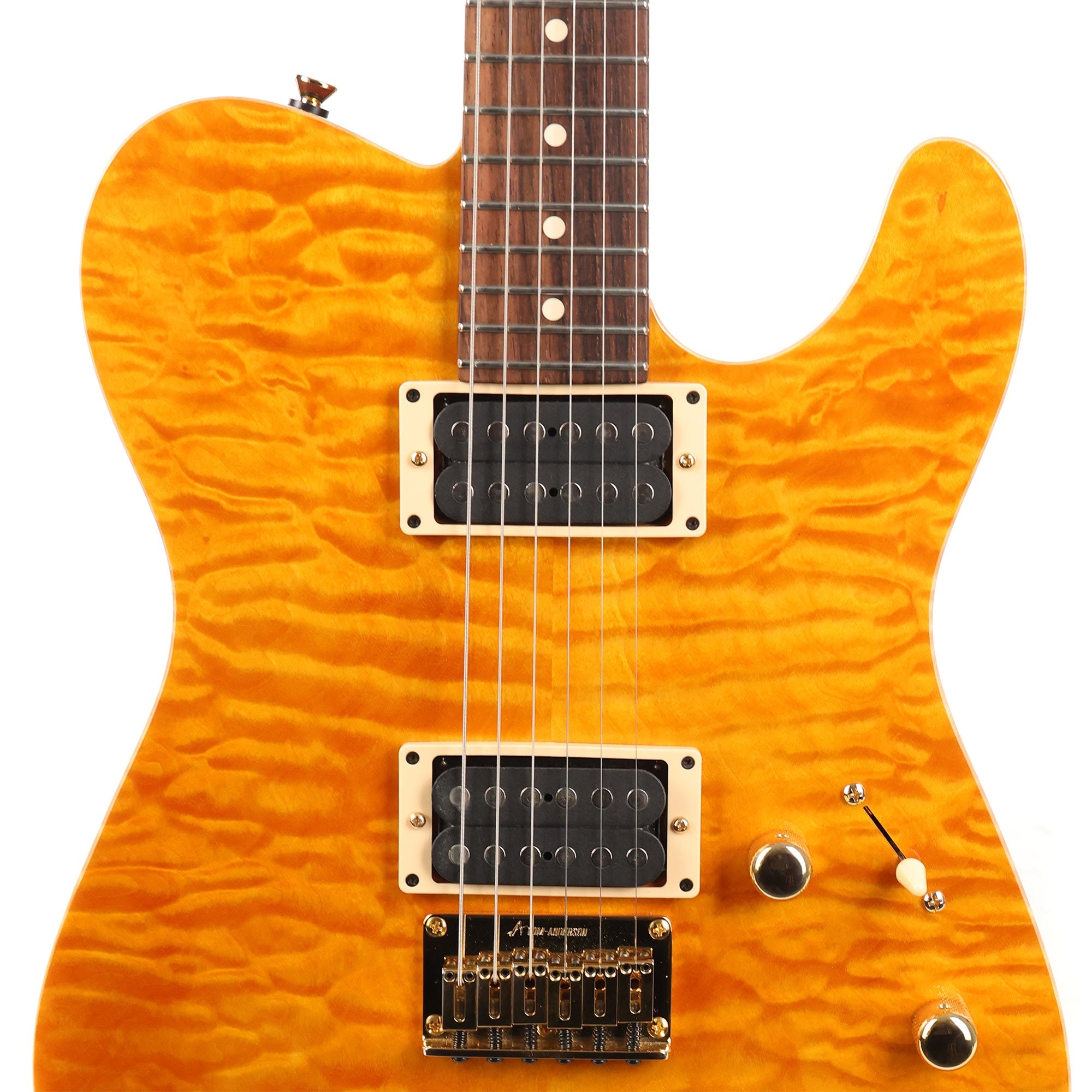 Tom Anderson Hollow Cobra Transluscent Amber 1995 | The Music Zoo Tom Anderson Hollow Cobra Transluscent Amber 1995 | The Music Zoo