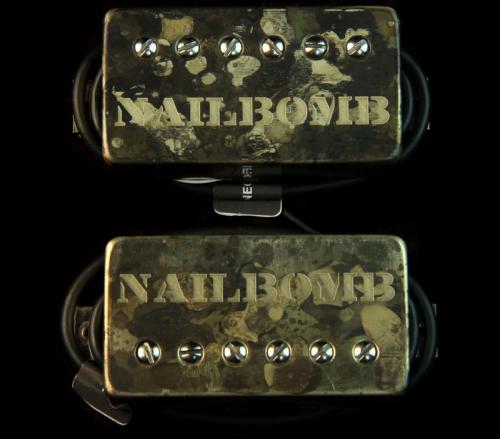 Bare Knuckle Nailbomb Humbucker Pickup Set (Etched Camoflauge)