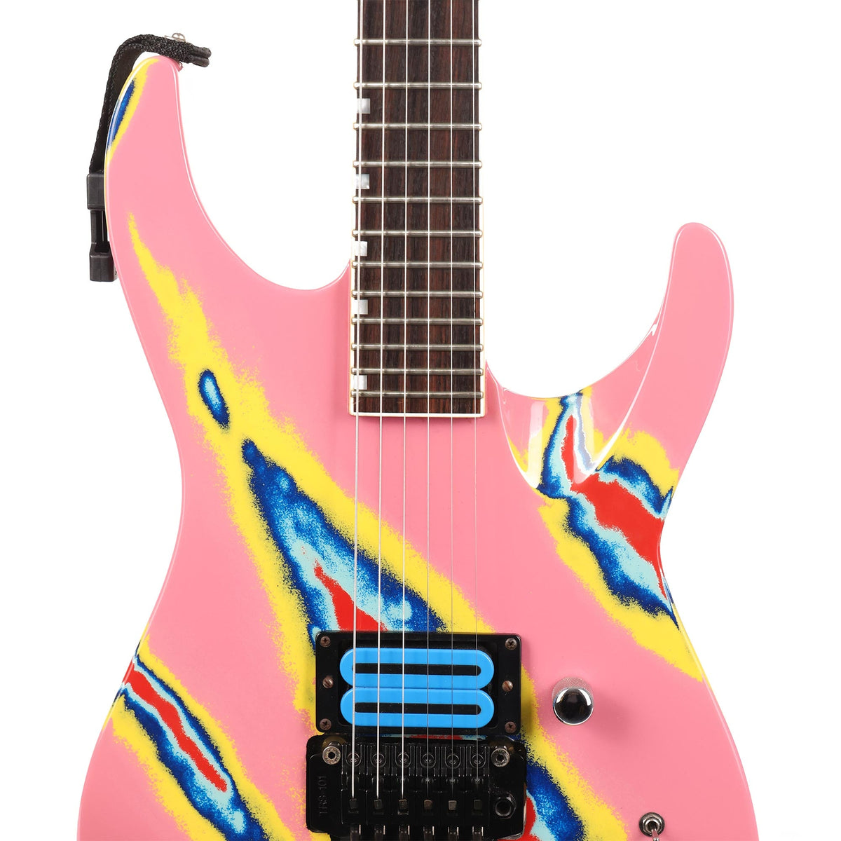 ESP M-1 Custom Pink Multi-Color Crackle 1980s — 6