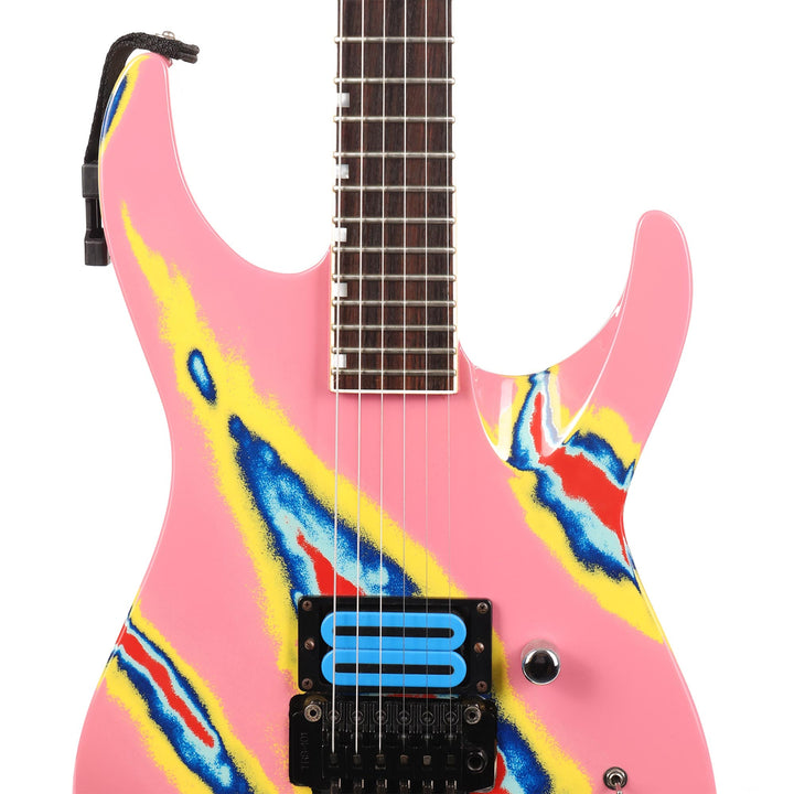 ESP M-1 Custom Pink Multi-Color Crackle 1980s
