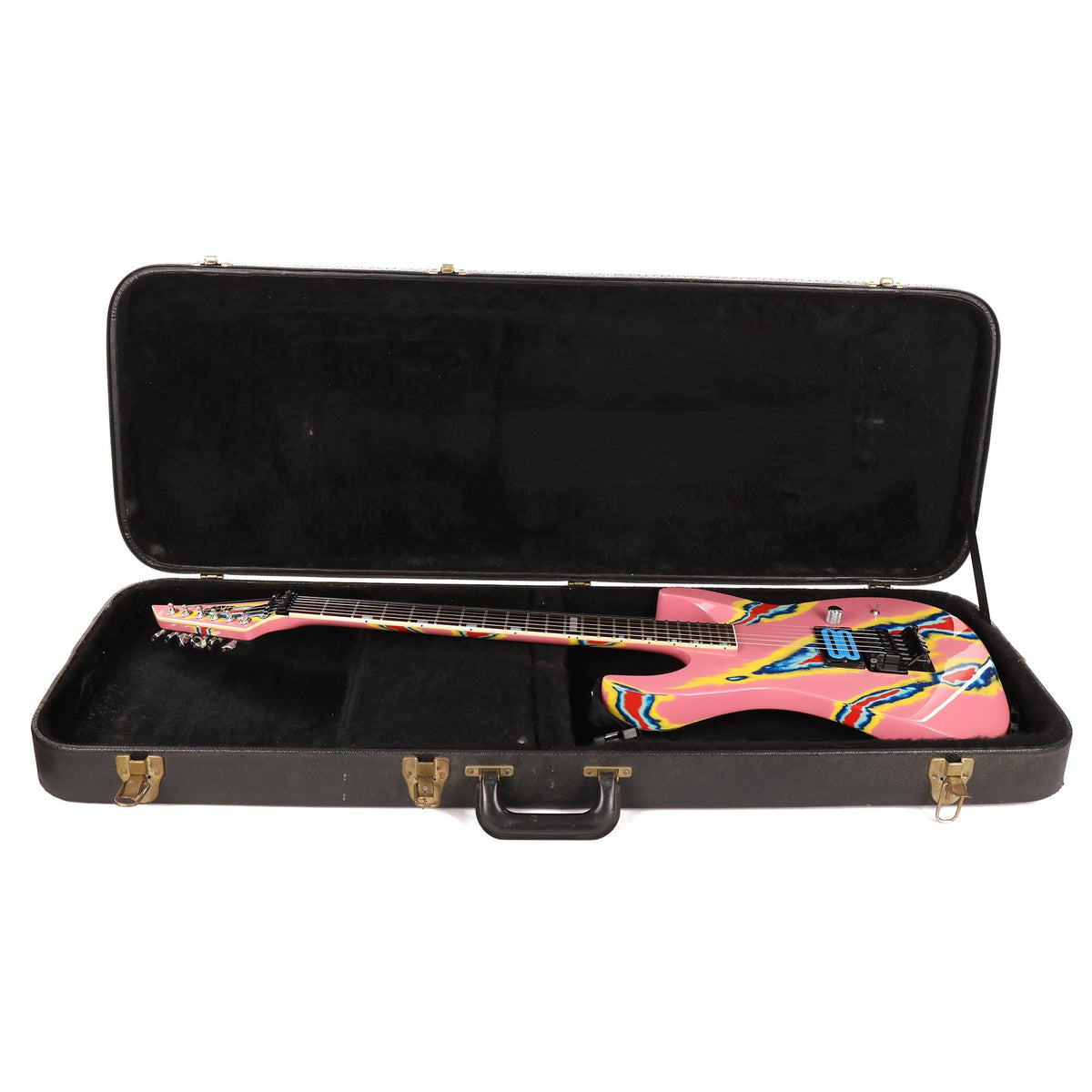 ESP M-1 Custom Pink Multi-Color Crackle 1980s — 8