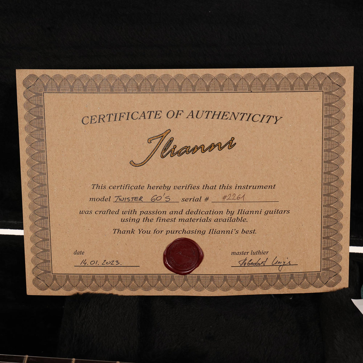 Ilianni Guitars Twister 60s Fiesta Red 2023 — 11
