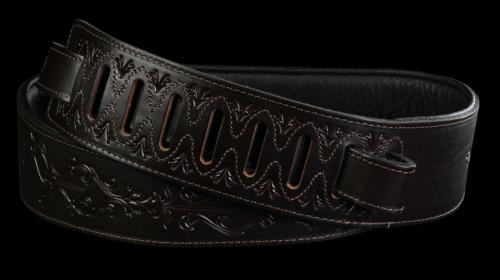 Taylor Byzantine Tooled Leather Guitar Strap (Brown)