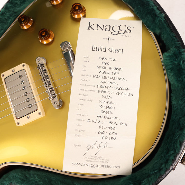 Knaggs SSC-T2 Steve Stevens Signature Goldtop 2019
