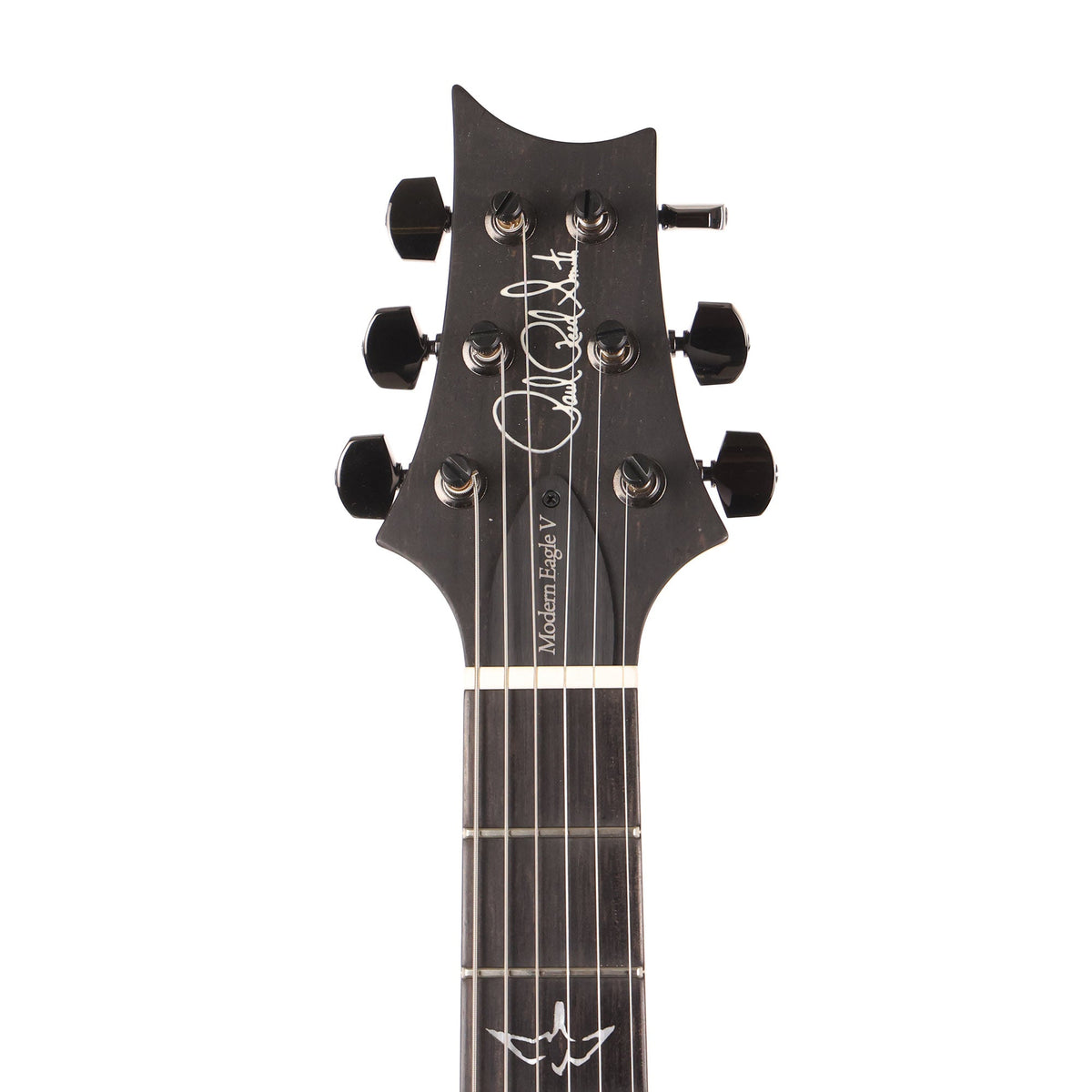 PRS Wood Library Modern Eagle V Satin 10-Top Charcoal Purple Burst 2022 — 4