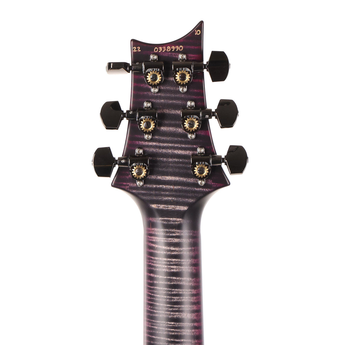 PRS Wood Library Modern Eagle V Satin 10-Top Charcoal Purple Burst 2022 — 5