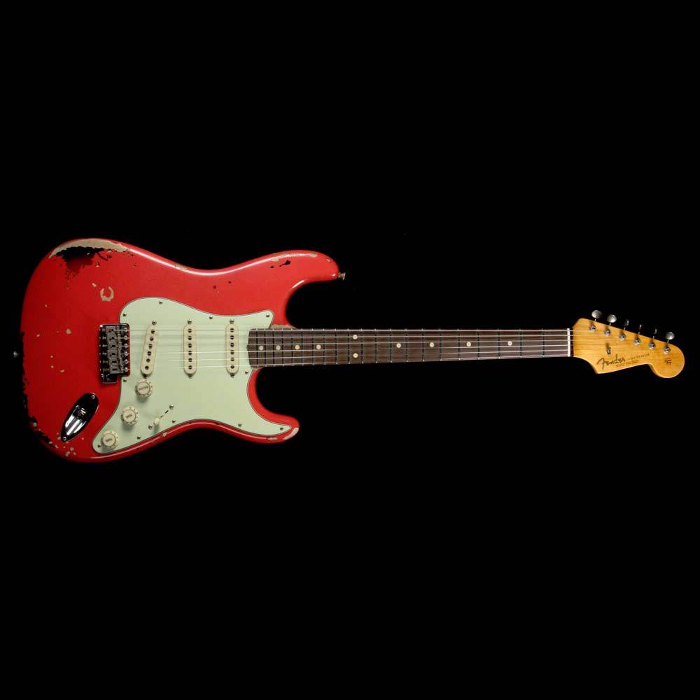 Fender Custom Shop Michael Landau Signature 1963 Stratocaster Fiesta Red over 3-Tone Sunburst — 2