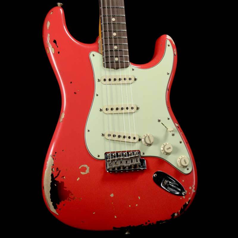 Fender Custom Shop Michael Landau Signature 1963 Stratocaster Fiesta Red over 3-Tone Sunburst — 1