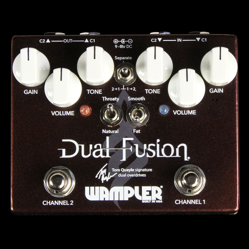 dual distortion pedal Wampler Tom Quayle Dual Fusion Distortion Pedal