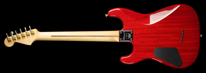 Used Charvel Custom Shop San Dimas Flat Top Flame Maple Top Electric Guitar Cherry Drop