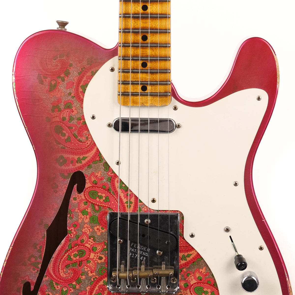 Fender Custom Shop Limited Edition 50s Telecaster Thinline Pink Paisley Relic 2018 — 6