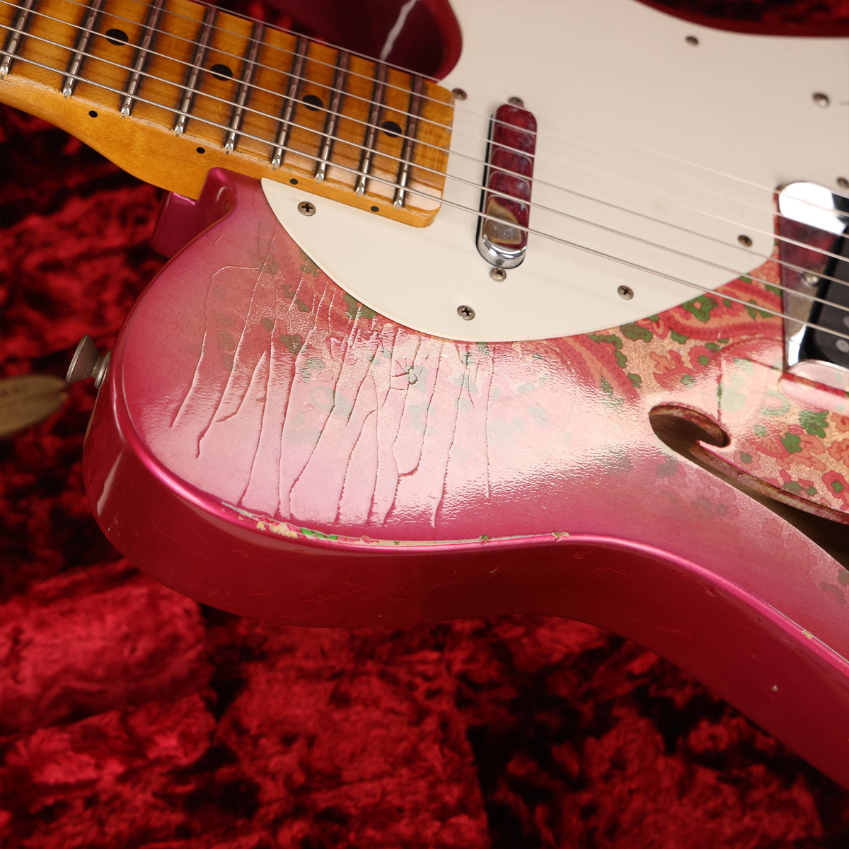 Fender Custom Shop Limited Edition 50s Telecaster Thinline Pink Paisley Relic 2018 — 7
