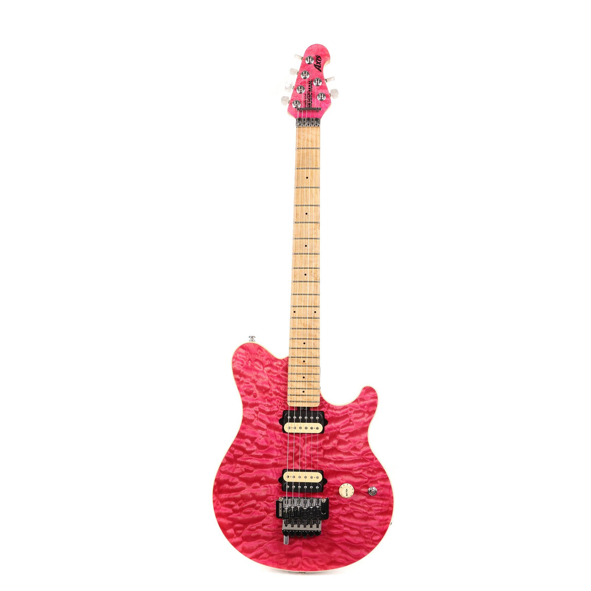 Ernie Ball Music Man Axis Tribute Quilt Top Trans Pink 2011 | The