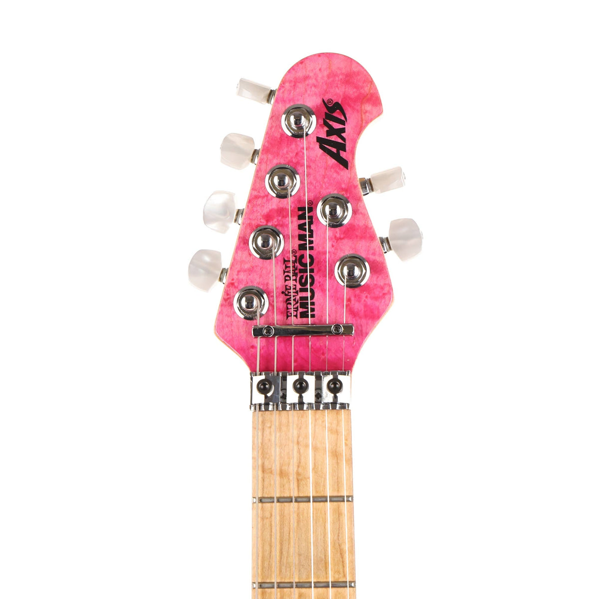 Ernie Ball Music Man Axis Tribute Quilt Top Trans Pink 2011 — 4