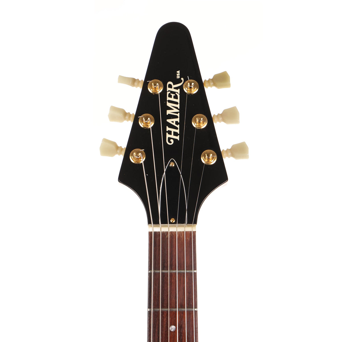1997 Hamer Korina Vector Guitar Natural — 4