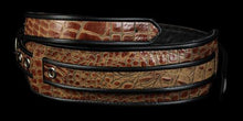 Jodi Head Croc Leather Guitar Strap (Mocha)