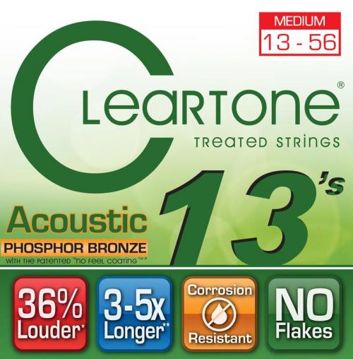 Cleartone EMP Phosphor Bronze Acoustic Guitar Strings (Medium 13-56)
