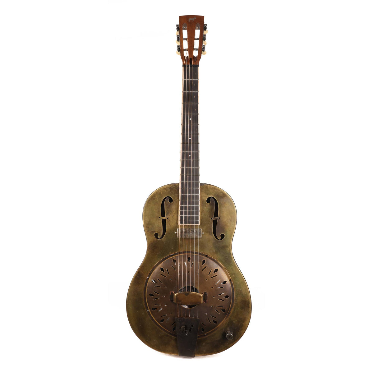 Mule Resophonic Tricone Brass Resonator Guitar Used — 2