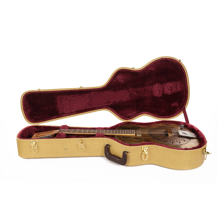 Mule Resophonic Tricone Brass Resonator Guitar Used