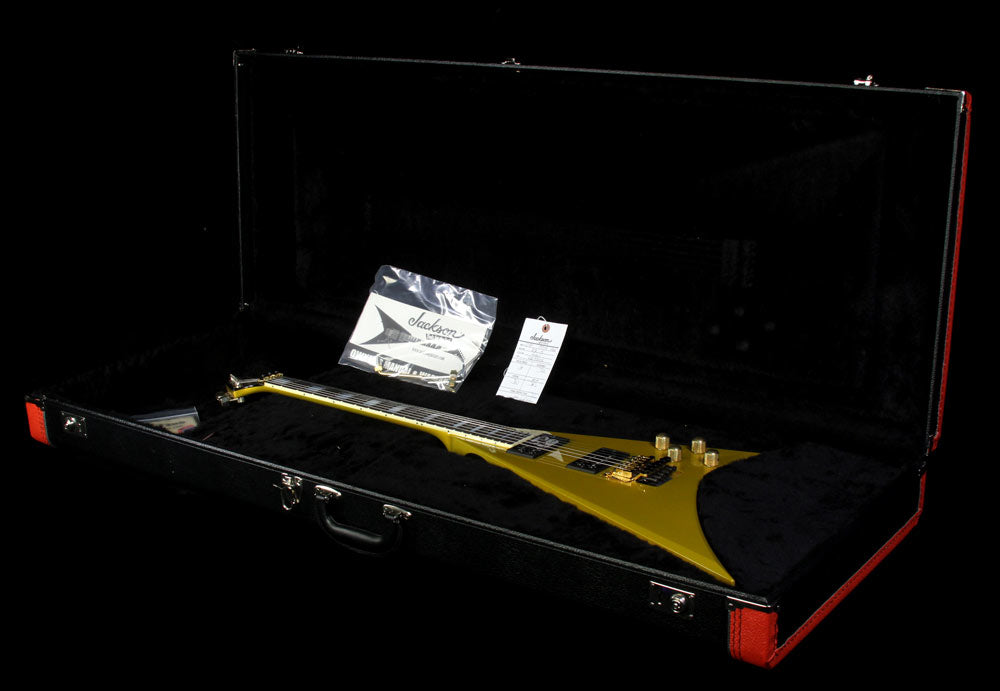 Jackson Custom Shop Music Zoo Exclusive Randy Rhoads RR 1.5 Electric Guitar Gold — 6