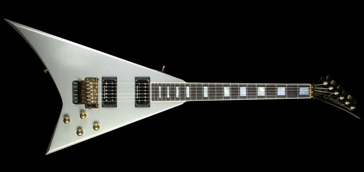 Used Jackson Custom Shop Music Zoo Exclusive Randy Rhoads RR 1.5 Electric Guitar Silver - Shop Worn