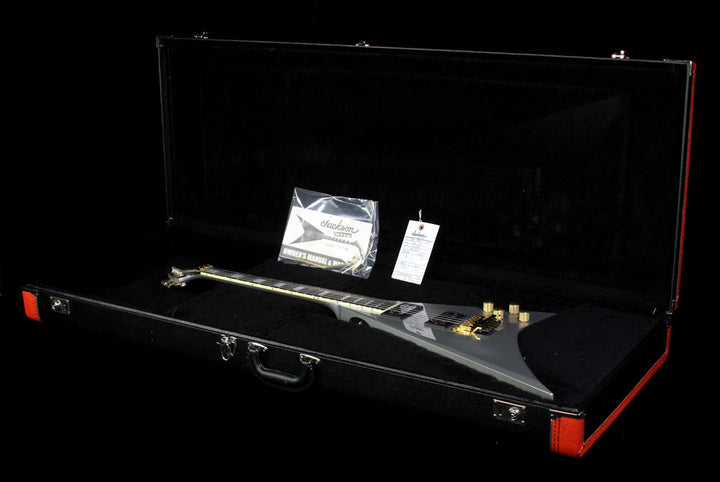 Used Jackson Custom Shop Music Zoo Exclusive Randy Rhoads RR 1.5 Electric Guitar Silver - Shop Worn