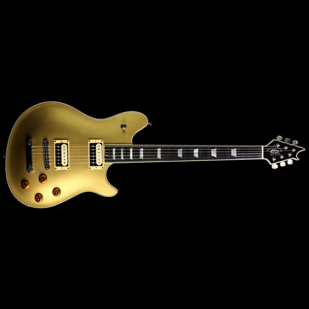 Used EVH Wolfgang Custom Deluxe USA Electric Guitar Gold — 2