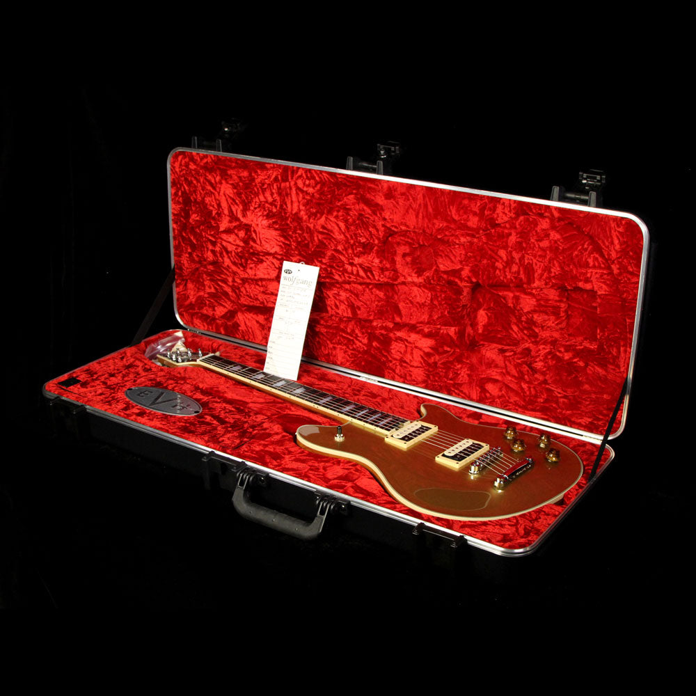 Used EVH Wolfgang Custom Deluxe USA Electric Guitar Gold — 5