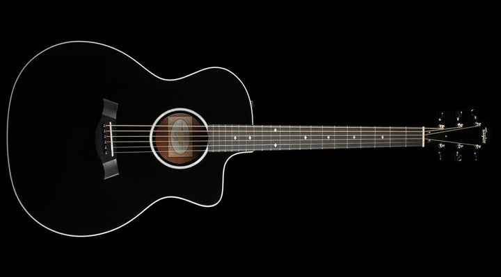 Taylor 214ce-Blk Deluxe Grand Auditorium Acoustic Guitar Black