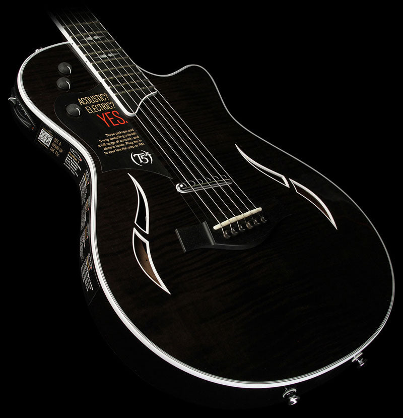 Used Taylor T5z Pro Acoustic/Electric Guitar Gaslight Black — 1