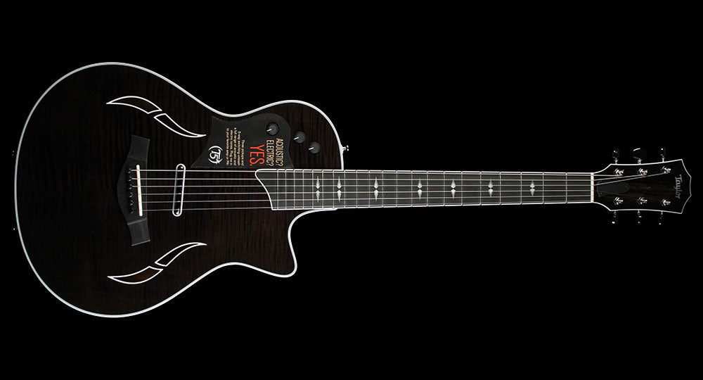 Used Taylor T5z Pro Acoustic/Electric Guitar Gaslight Black — 2