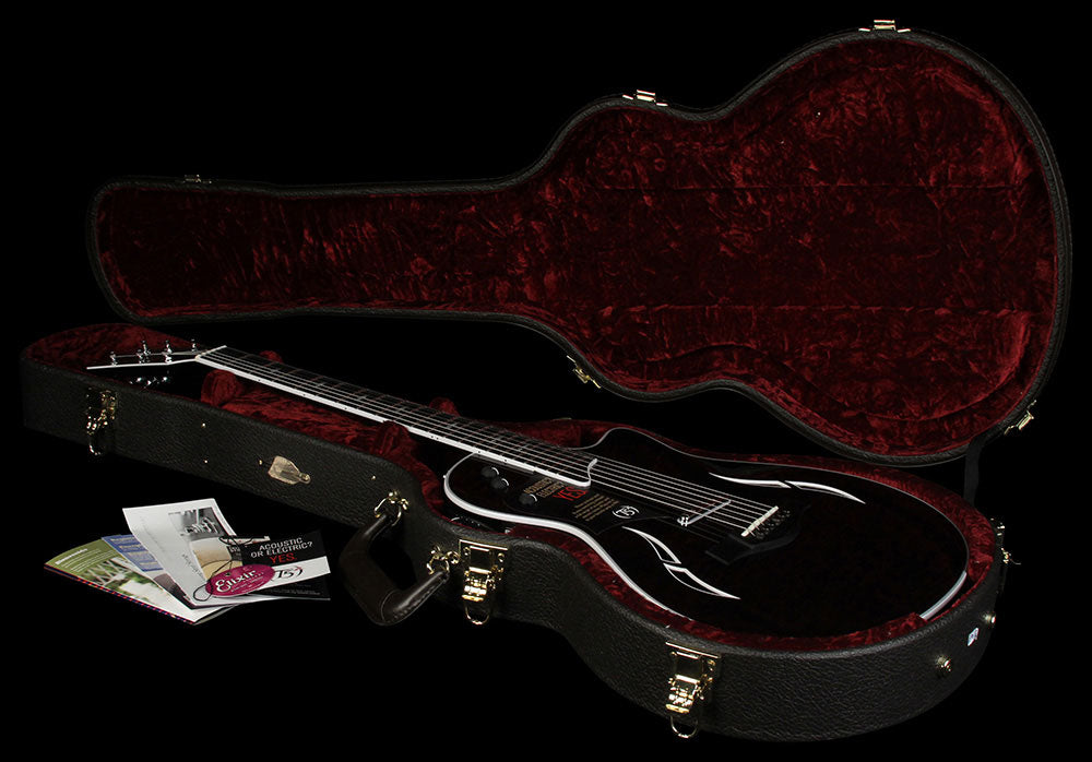 Used Taylor T5z Pro Acoustic/Electric Guitar Gaslight Black — 5