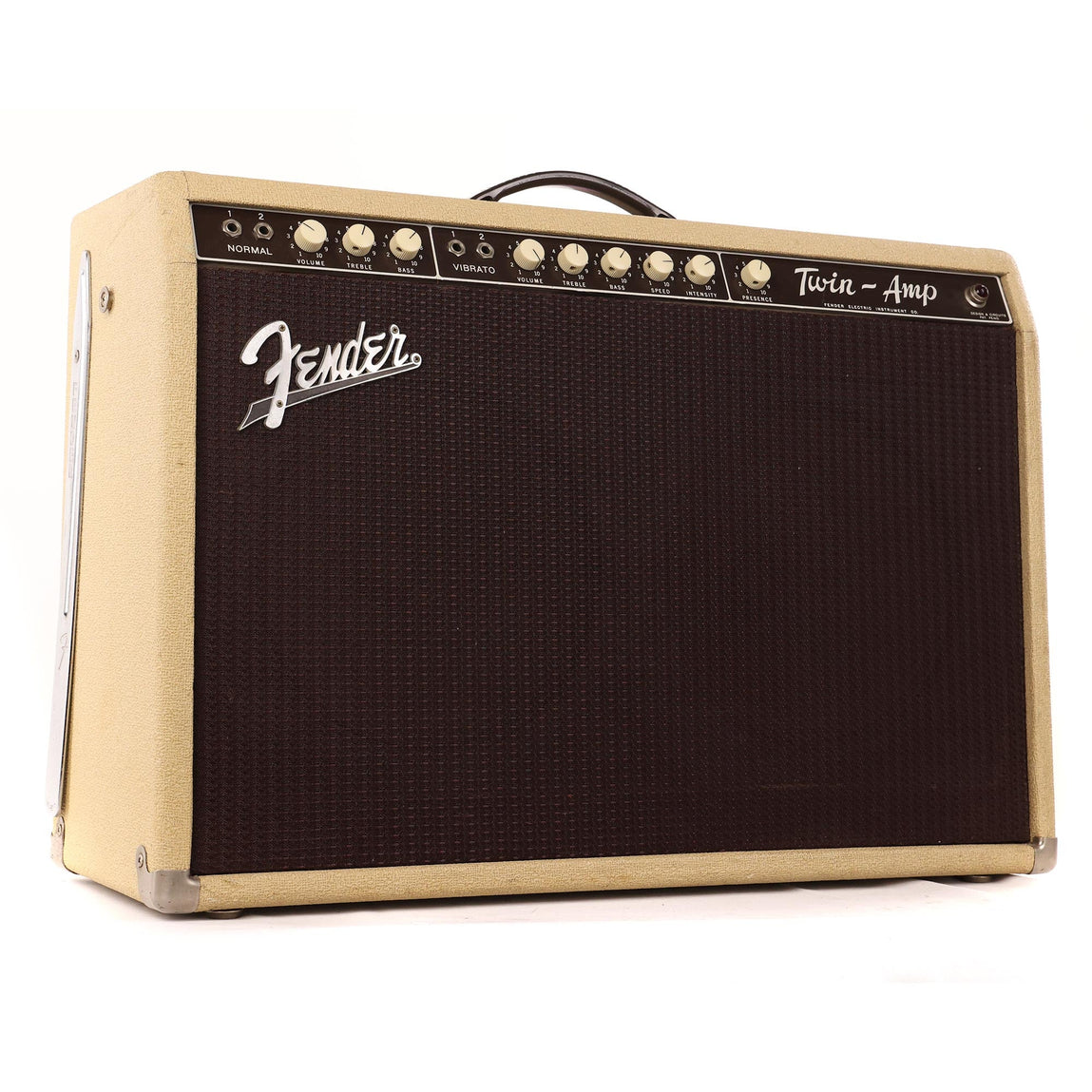 1962 Fender Twin Blonde Combo Amplifier | The Music Zoo