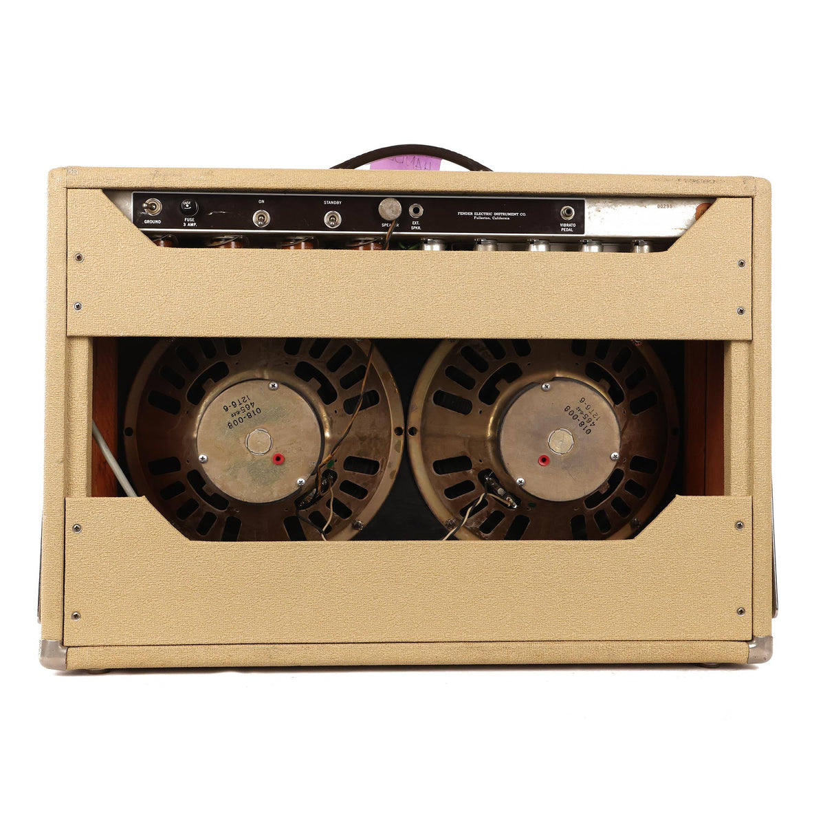 1962 Fender Twin Blonde Combo Amplifier — 5
