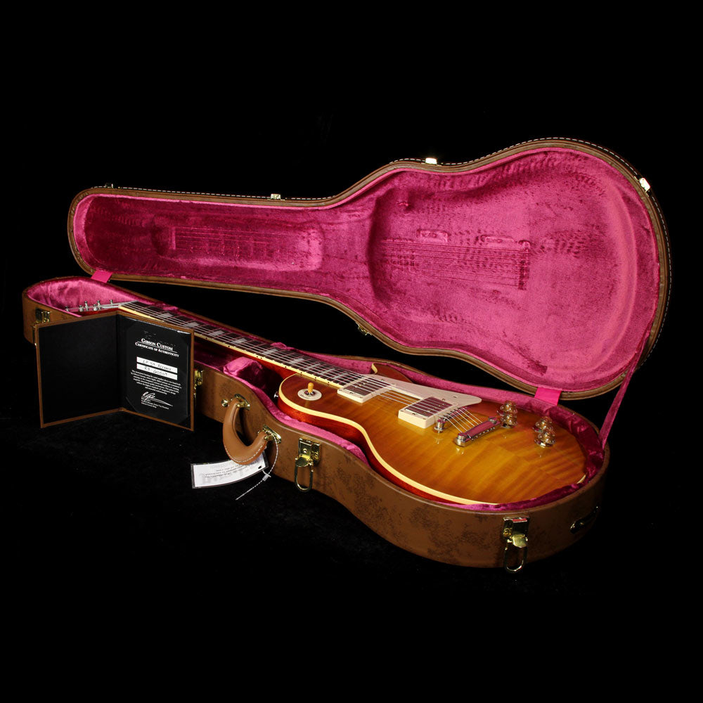 Gibson Custom Shop Standard Historic 1959 Les Paul Electric Guitar Sunrise Tea Burst — 6