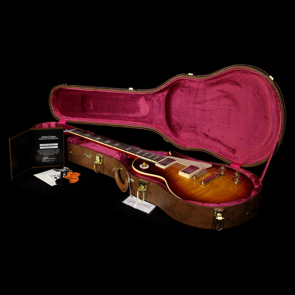 Gibson Custom Shop Standard Historic 1959 Les Paul Reissue Electric Guitar Bourbon Burst — 7