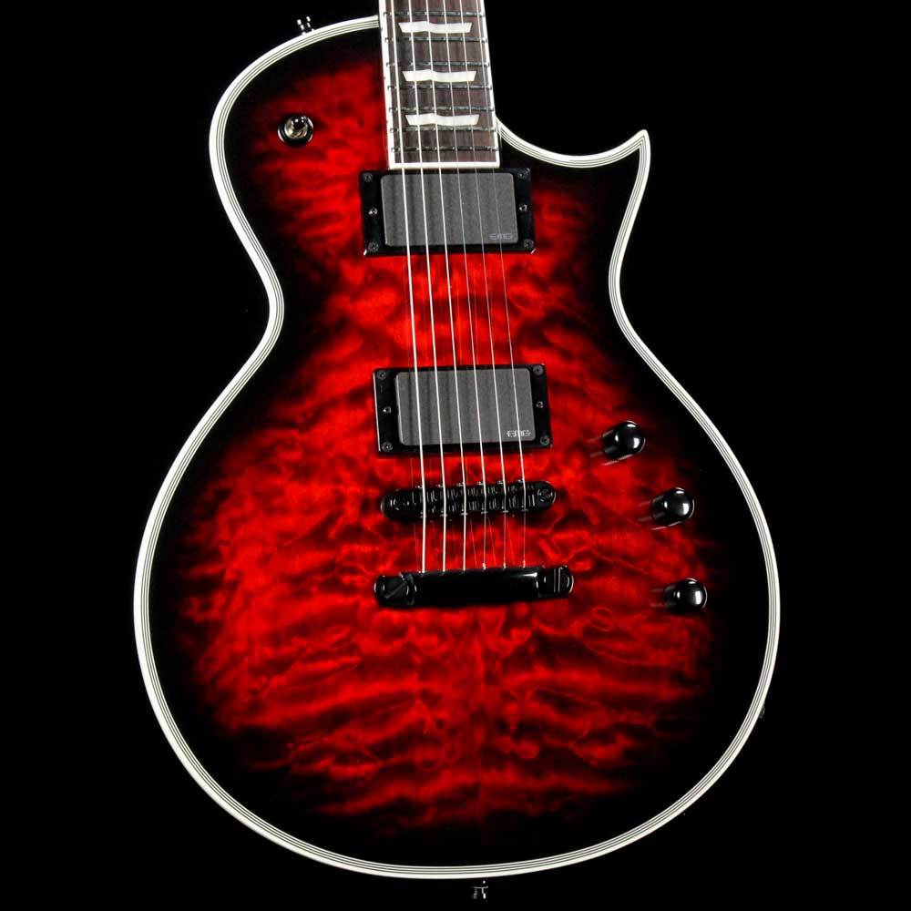 ESP E-II Eclipse QM Electric Guitar Black Cherry Sunburst | The