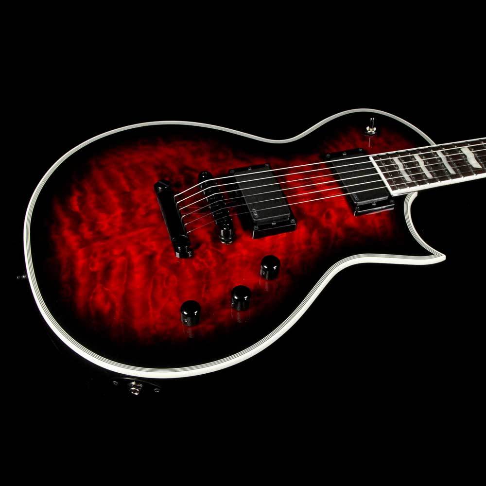 ESP E-II Eclipse QM Electric Guitar Black Cherry Sunburst | The