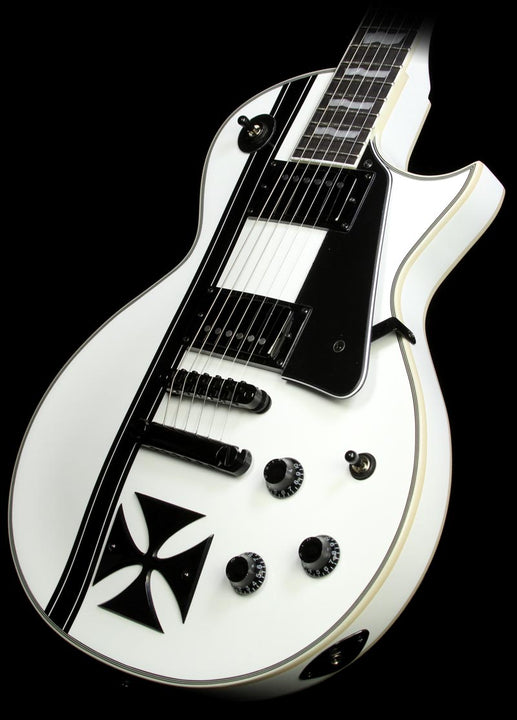 Used ESP LTD James Hetfield Signature Iron Cross Electric Guitar White