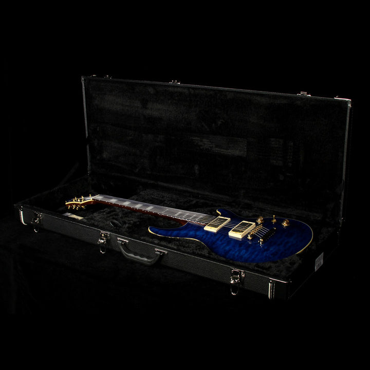 Used 2016 ESP E-II Mystique QM/NT Electric Guitar Marine Blue