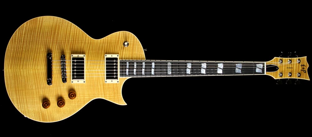 Used ESP USA Eclipse Chambered Electric Guitar Vintage Natural — 2