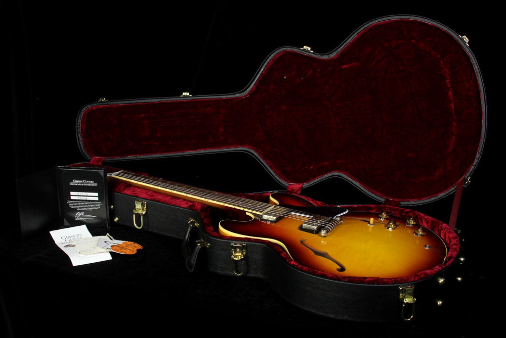 Used 2014 Gibson Custom Shop Exclusive '59 Wraparound ES-335 VOS Electric Guitar Bourbon Burst — 4