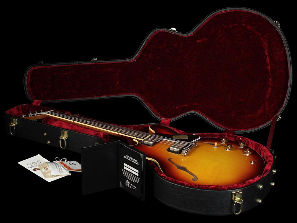 Used 2014 Gibson Custom Shop Exclusive '59 Wraparound ES-335 VOS Electric Guitar Bourbon Burst — 5