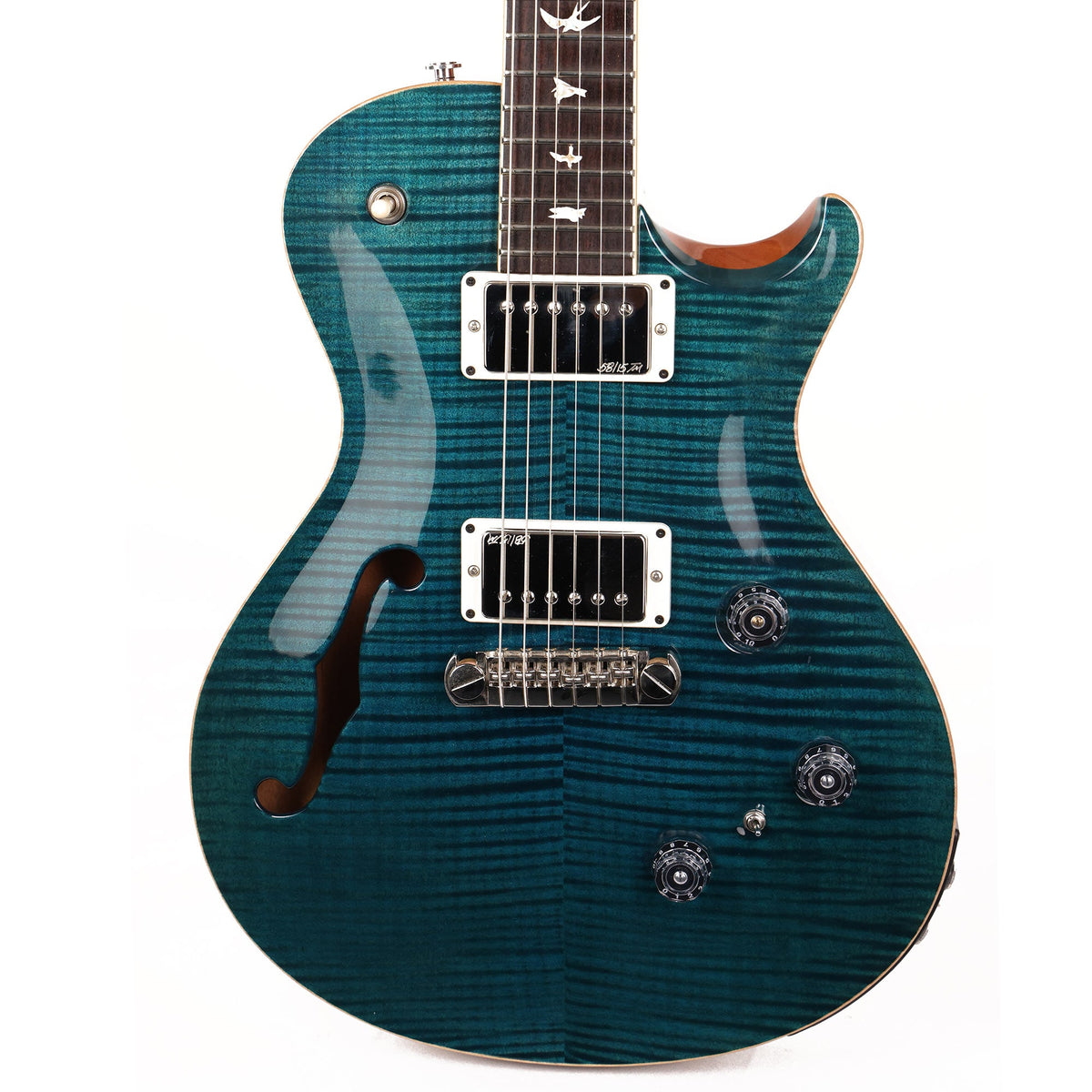 PRS P245 Semi-Hollow Blue Azul 10-Top 2015 — 1